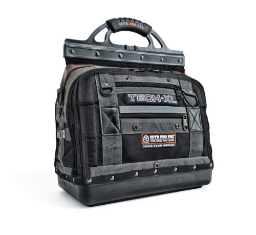 Veto Pro Pac Tech XL Heavy Duty Tool Bag Black Grey 1-Pack 6 Veto Pro Pac Tech XL Heavy Duty Tool Bag Black Grey 1-Pack - Image 6