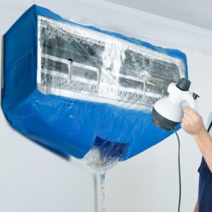 Mini Split AC Cleaning Cover Kit with Drain Pipe Waterproof Bag