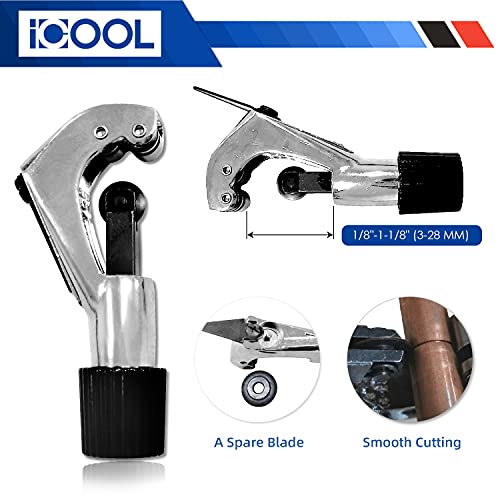 ICOOL Brake Line Flaring Tool Kit with Ratchet Wrench Tubing Cutter 4 ICOOL Brake Line Flaring Tool Kit with Ratchet Wrench Tubing Cutter - Image 4