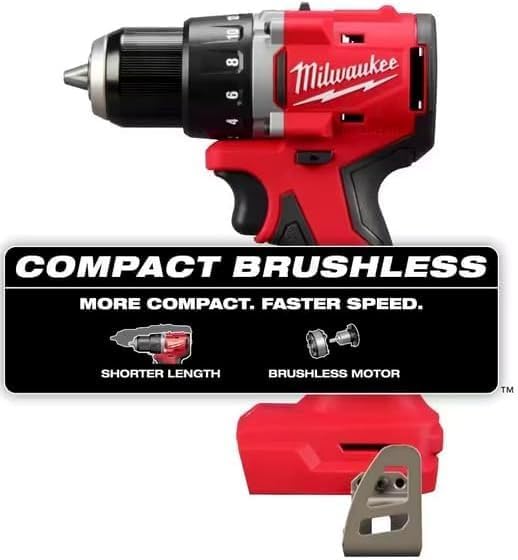 Milwaukee M18 18V Brushless Cordless 1/2" Drill Driver Tool Only 2 Milwaukee M18 18V Brushless Cordless 1/2" Drill Driver Tool Only - Image 2