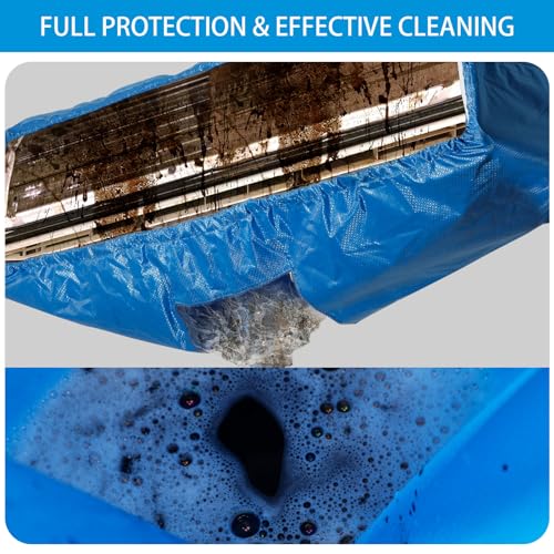 Mini Split AC Cleaning Cover Kit with Drain Pipe Waterproof Bag 3 Mini Split AC Cleaning Cover Kit with Drain Pipe Waterproof Bag - Image 3