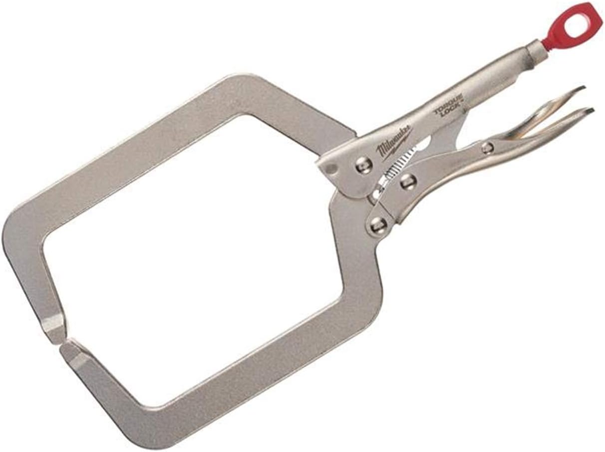 Milwaukee 9" Deep Reach Locking C-Clamp Silver 48223533 2 Milwaukee 9" Deep Reach Locking C-Clamp Silver 48223533 - Image 2