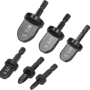 Swaging Tool Set 6PC Tube Expander Bits HVAC Copper Pipe Hex