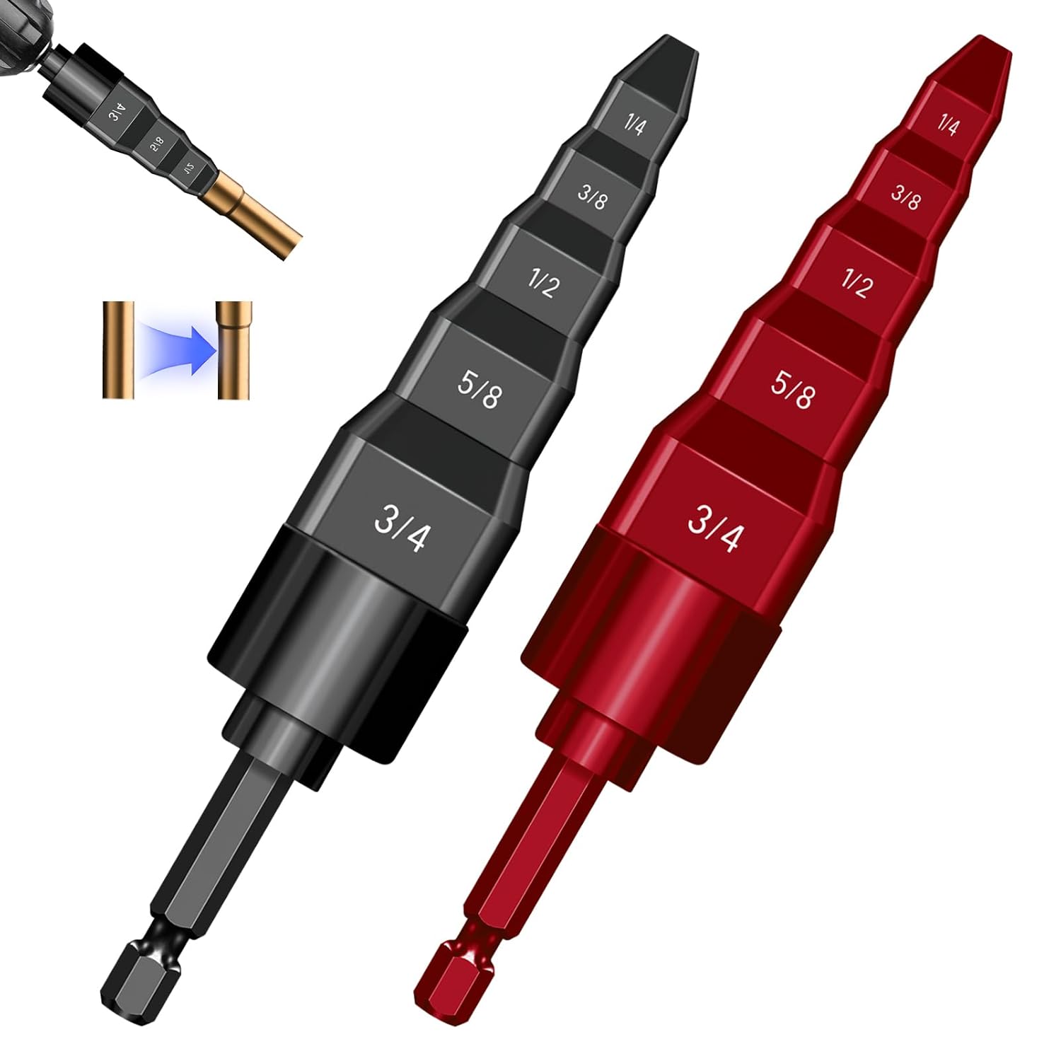 2 HVAC Flaring Tools 5-in-1 Copper Pipe Expander Kit 1/4-3/4" 1 hvac tools commercial