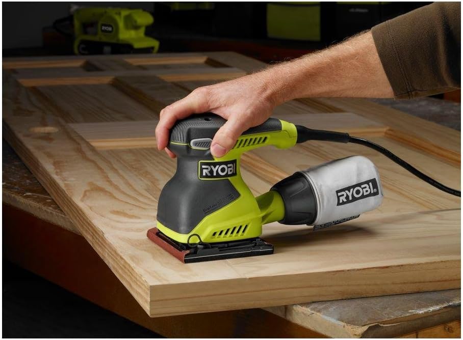 Ryobi 1/4 Sheet Orbital Sander 2 Amp 14000 OPM Finishing Tool 3 Ryobi 1/4 Sheet Orbital Sander 2 Amp 14000 OPM Finishing Tool - Image 3