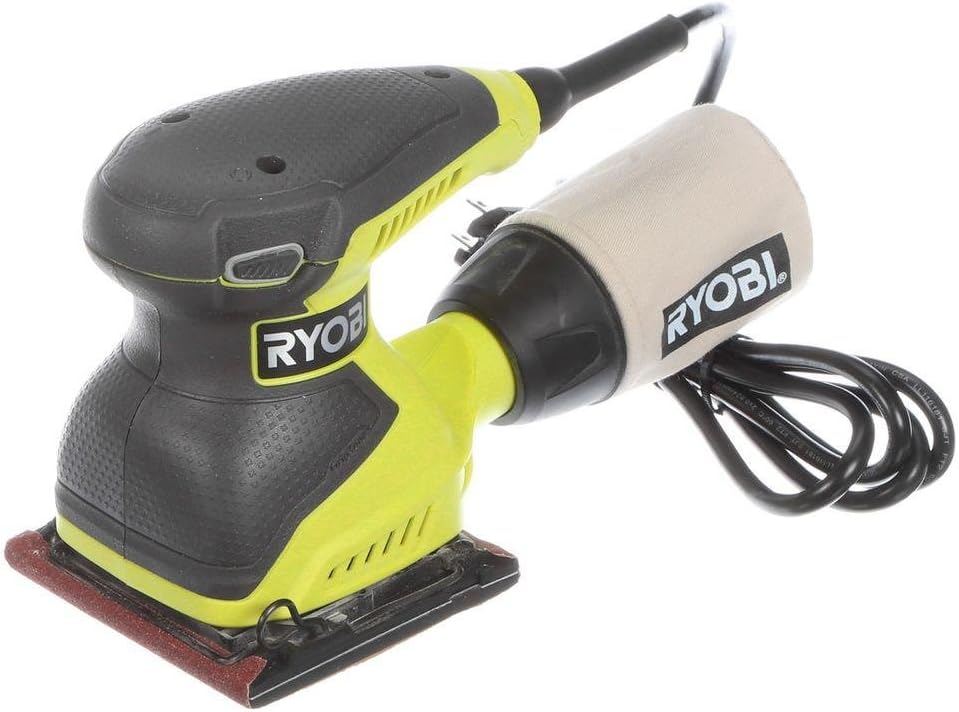 Ryobi 1/4 Sheet Orbital Sander 2 Amp 14000 OPM Finishing Tool 1 sander tool square