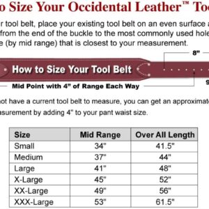 Occidental Leather 8089 OxyLights 7-Pocket Framer Tool Belt Set