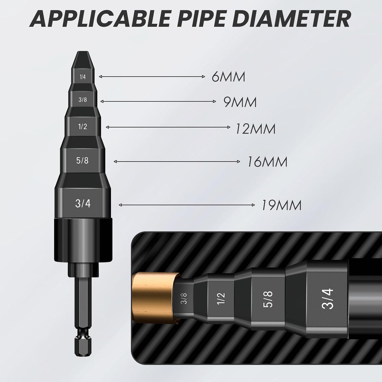 2 HVAC Flaring Tools 5-in-1 Copper Pipe Expander Kit 1/4-3/4" 3 2 HVAC Flaring Tools 5-in-1 Copper Pipe Expander Kit 1/4-3/4" - Image 3