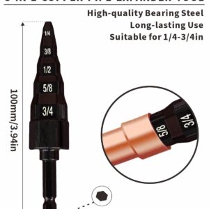 5in1 Copper Pipe Expander HVAC Swaging Tool 1/4-3/4 AC Repair Kit