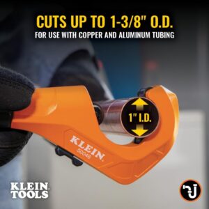 Klein Tools Tubing Cutter for Copper Aluminum 1/8-1 3/8 Inch 50046