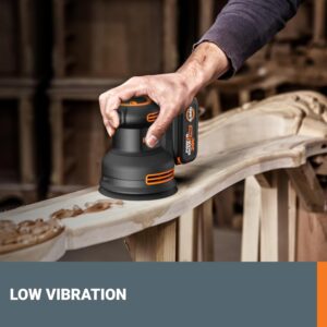 Worx 20V Brushless Cordless Orbital Sander Kit with Battery & Charger