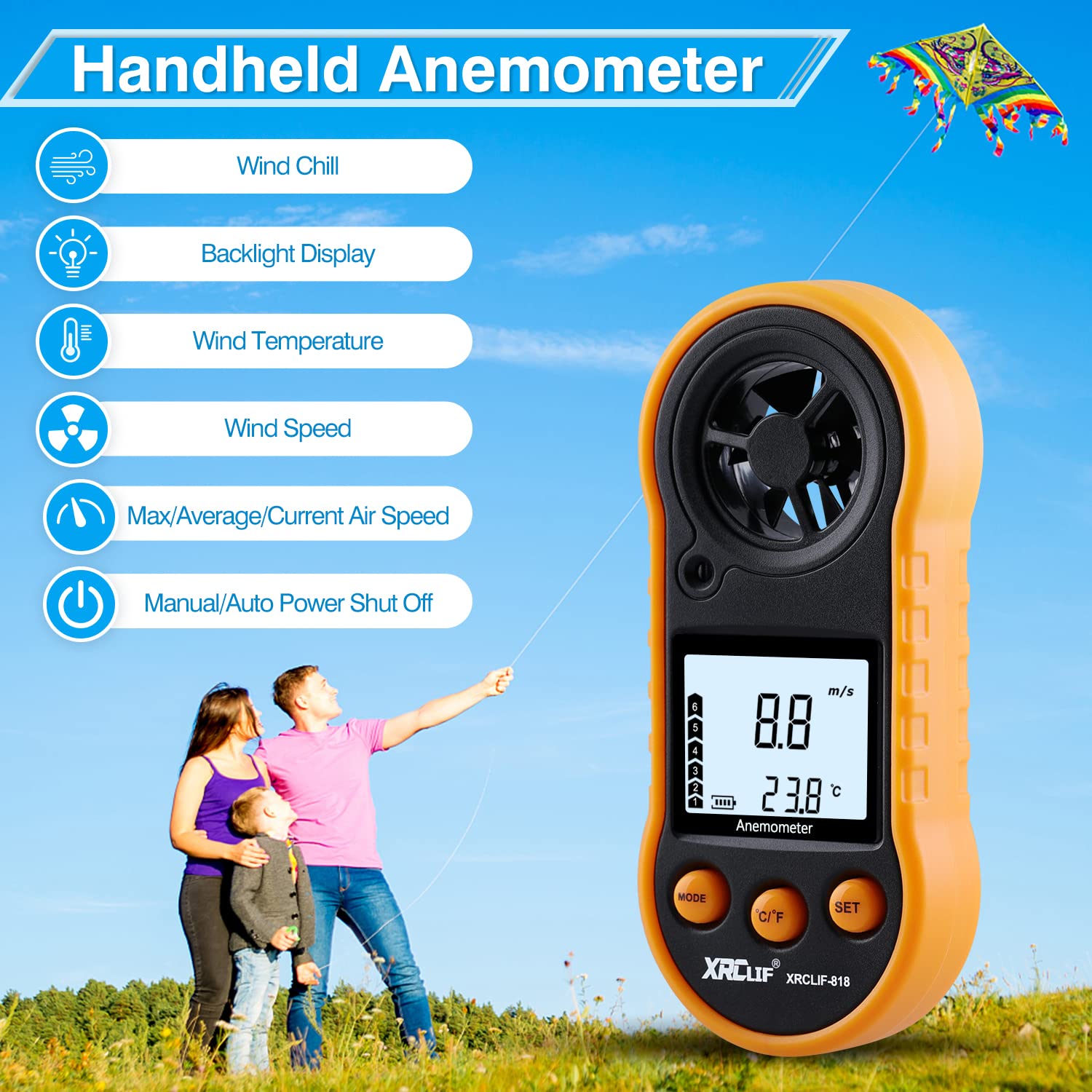 Digital Anemometer Wind Speed Meter Gauge Temperature Thermometer
or Handheld Wind Speed Meter Anemometer Air Flow Velocity Gauge
or Digital Wind Speed Meter Anemometer Thermometer for Outdoors 5 Digital Anemometer Wind Speed Meter Gauge Temperature Thermometer
orHandheld Wind Speed Meter Anemometer Air Flow Velocity Gauge
orDigital Wind Speed Meter Anemometer Thermometer for Outdoors - Image 5