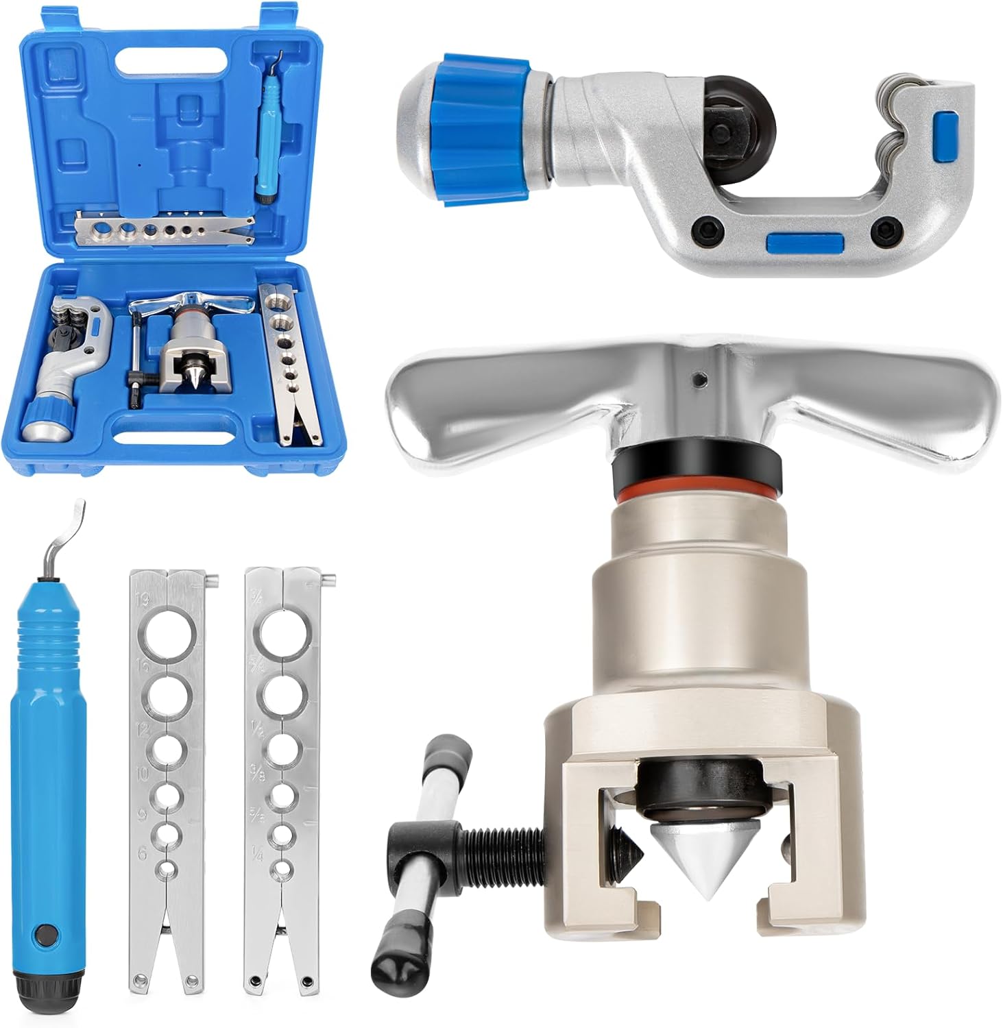 HVAC Flaring Tool Kit 5-in-1 with Pipe Cutter for Copper Brass 1 hvac tools bundle