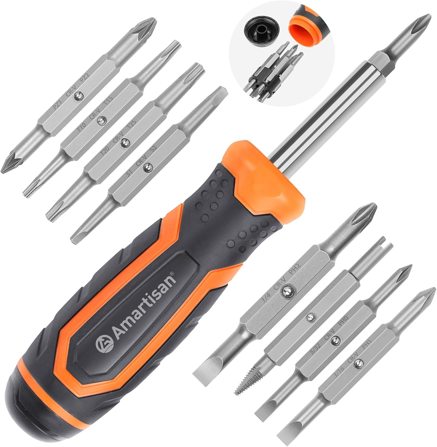 Amartisan 18-in-1 Multi-bit Screwdriver Set All-in-One Tool Kit 1 hvac tools deals