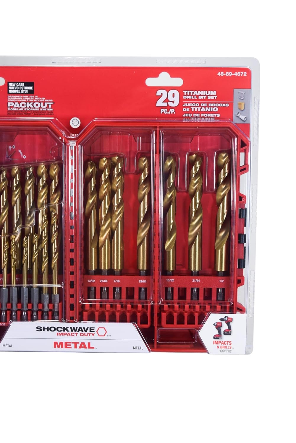 Milwaukee 29pc Titanium Impact Drill Bit Set 48-89-4672 3 Milwaukee 29pc Titanium Impact Drill Bit Set 48-89-4672 - Image 3