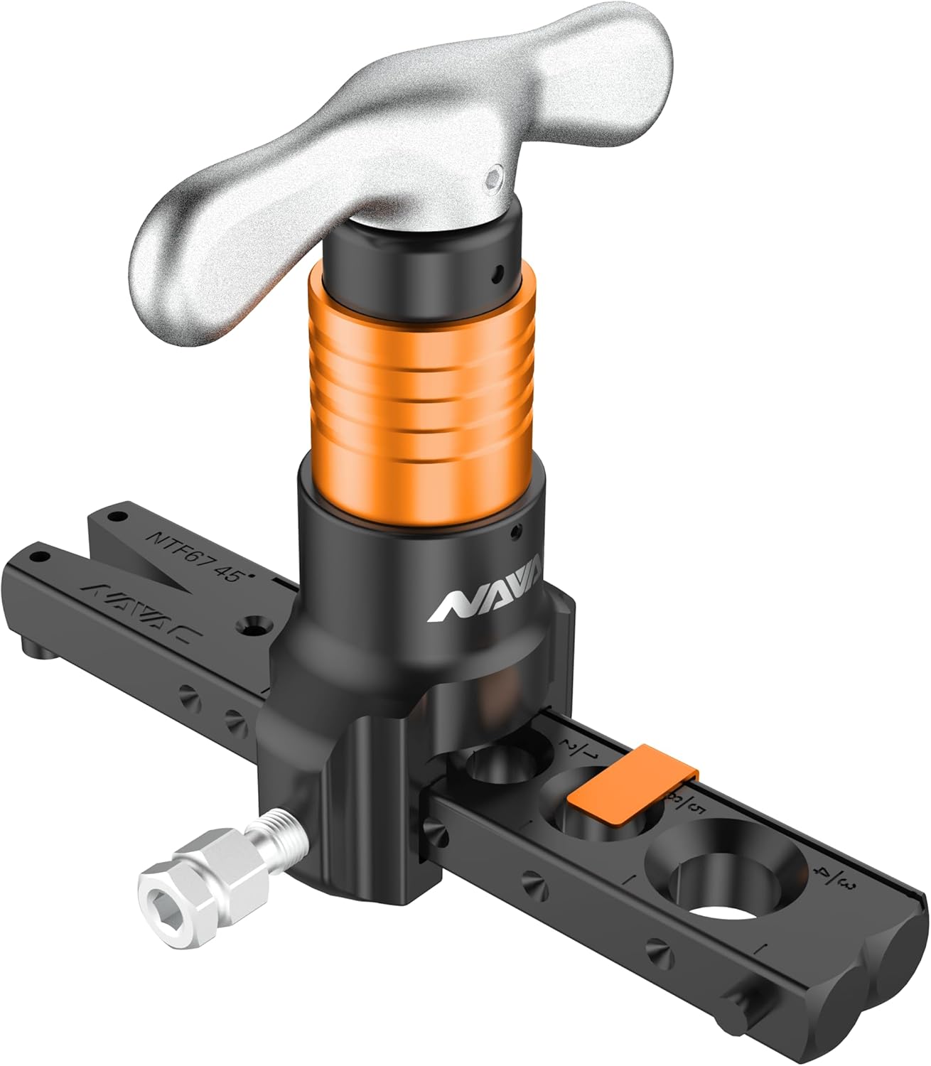 NAVAC NTF67D Flaring Tool Kit 45-Degree 7 Sizes Hand Drill Power 1 hvac tools flaring tool