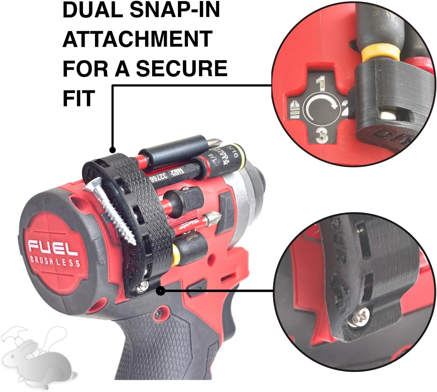 Magnetic Bit Holder for Milwaukee M12 Fuel Impact Driver 2553-20 6 Magnetic Bit Holder for Milwaukee M12 Fuel Impact Driver 2553-20 - Image 6
