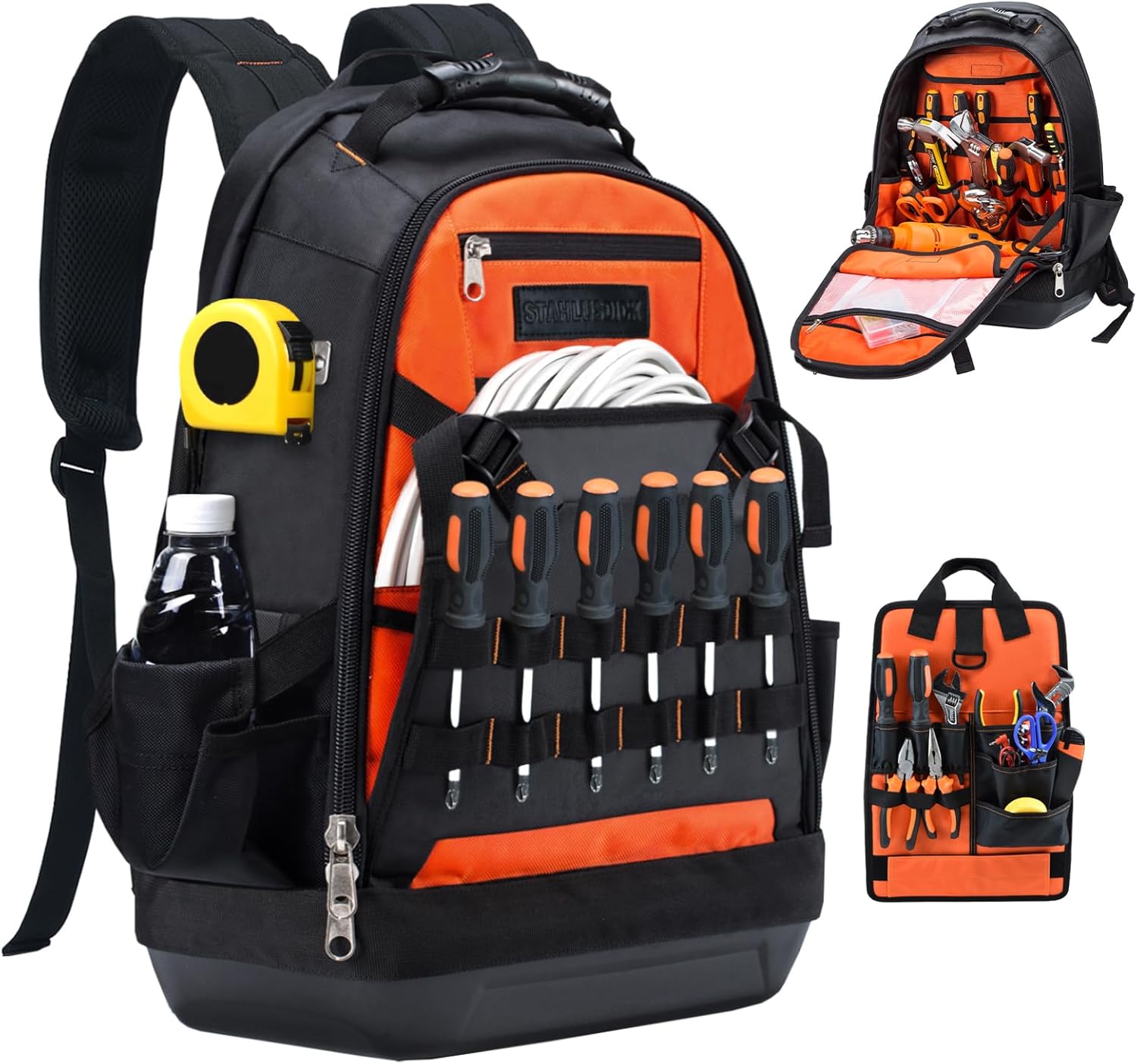 Heavy Duty Tool Backpack for Electrician HVAC Construction Men 1 hvac tools for men