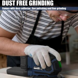 ZEITE 20V Cordless Detail Sander Kit 13000 OPM with Battery Charger