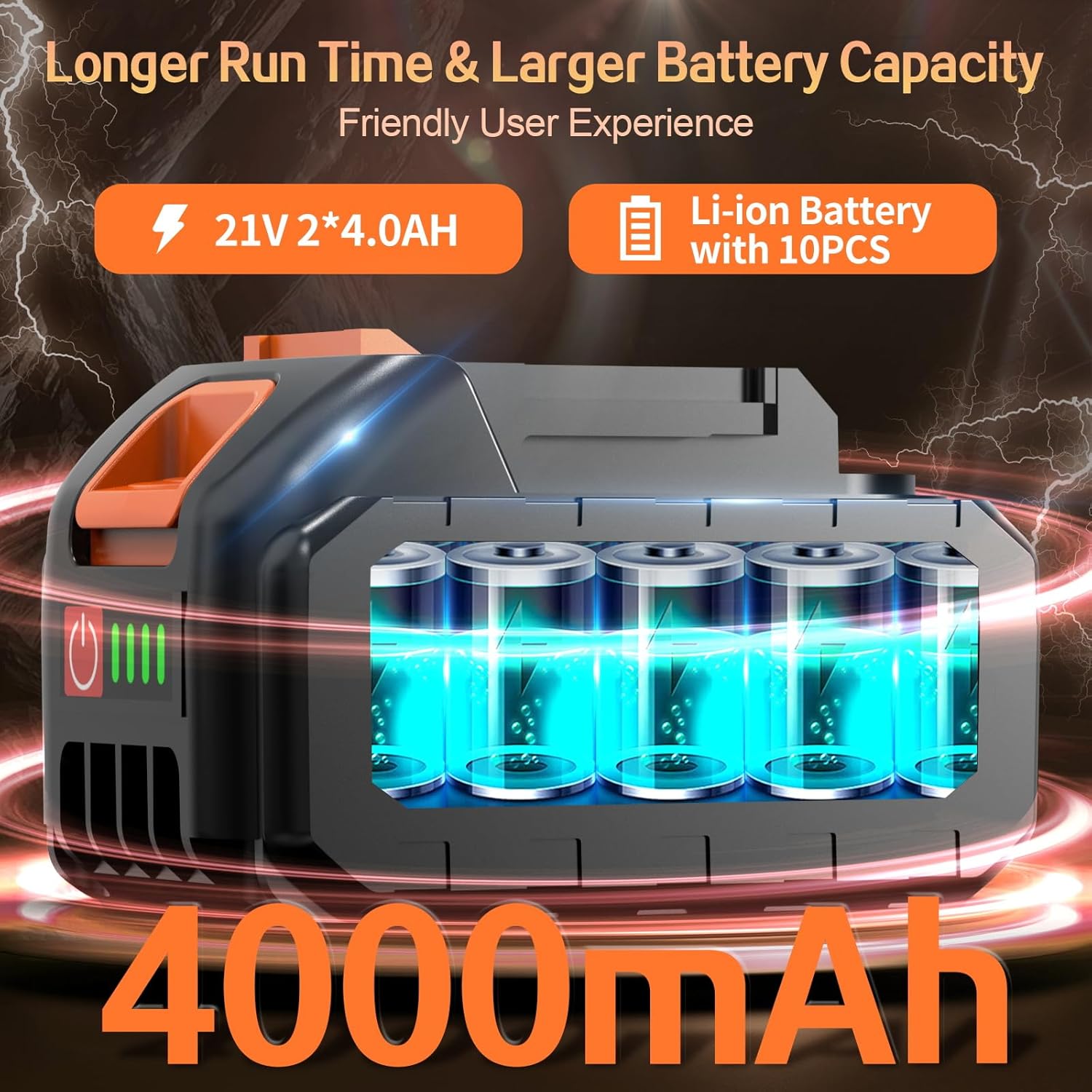 ```
21V Cordless Impact Wrench 665 Ft-lbs 2 Batteries 19pc Set
``` 4 ```
21V Cordless Impact Wrench 665 Ft-lbs 2 Batteries 19pc Set
``` - Image 4