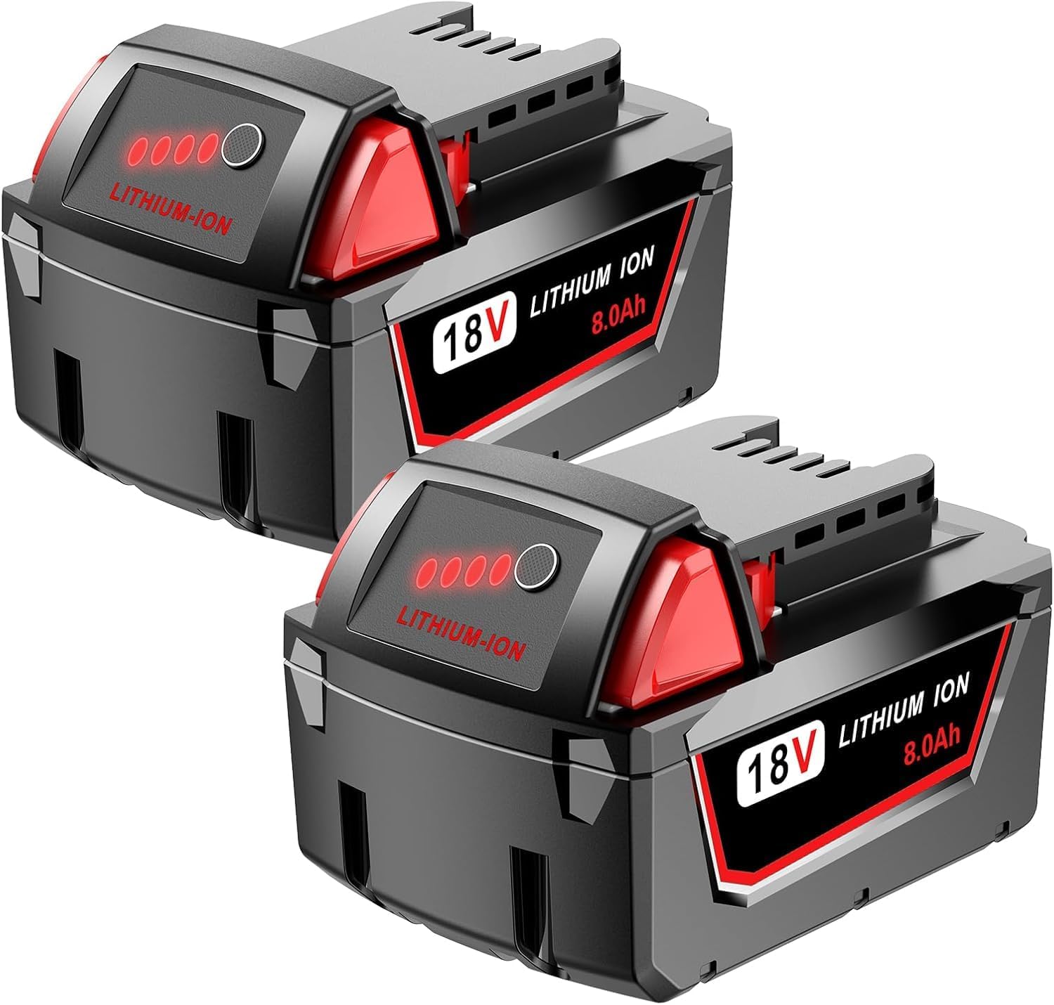 2 Pack 18V 8.0Ah M18 Lithium Batteries for Milwaukee 48-11-1880 8 2 Pack 18V 8.0Ah M18 Lithium Batteries for Milwaukee 48-11-1880 - Image 8