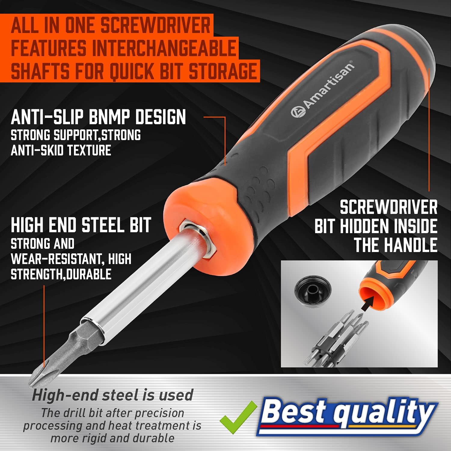 Amartisan 18-in-1 Multi-bit Screwdriver Set All-in-One Tool Kit 3 Amartisan 18-in-1 Multi-bit Screwdriver Set All-in-One Tool Kit - Image 3