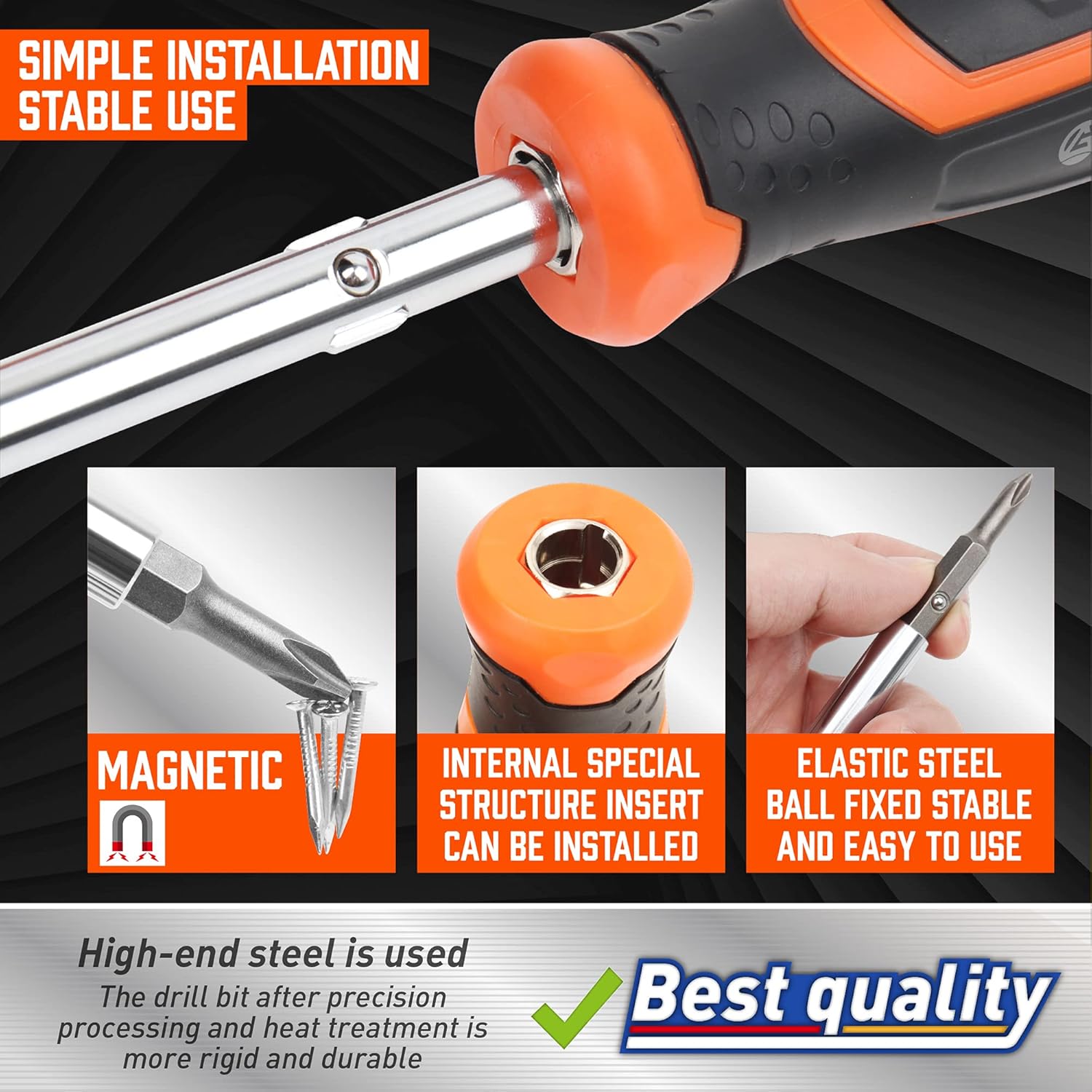 Amartisan 18-in-1 Multi-bit Screwdriver Set All-in-One Tool Kit 5 Amartisan 18-in-1 Multi-bit Screwdriver Set All-in-One Tool Kit - Image 5