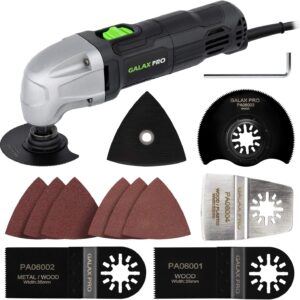 GALAX PRO Oscillating Multi Tool 22000 OPM with Blades & Sanding Kit