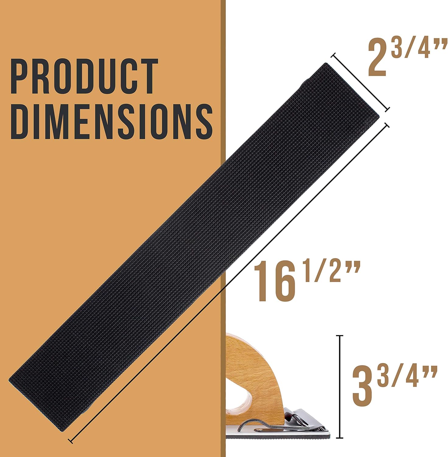 TCP Global 16.5" Longboard Sander with Wooden Handle for PSA Paper 3 TCP Global 16.5" Longboard Sander with Wooden Handle for PSA Paper - Image 3
