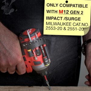 Magnetic Bit Holder for Milwaukee M12 Fuel Impact Driver 2553-20