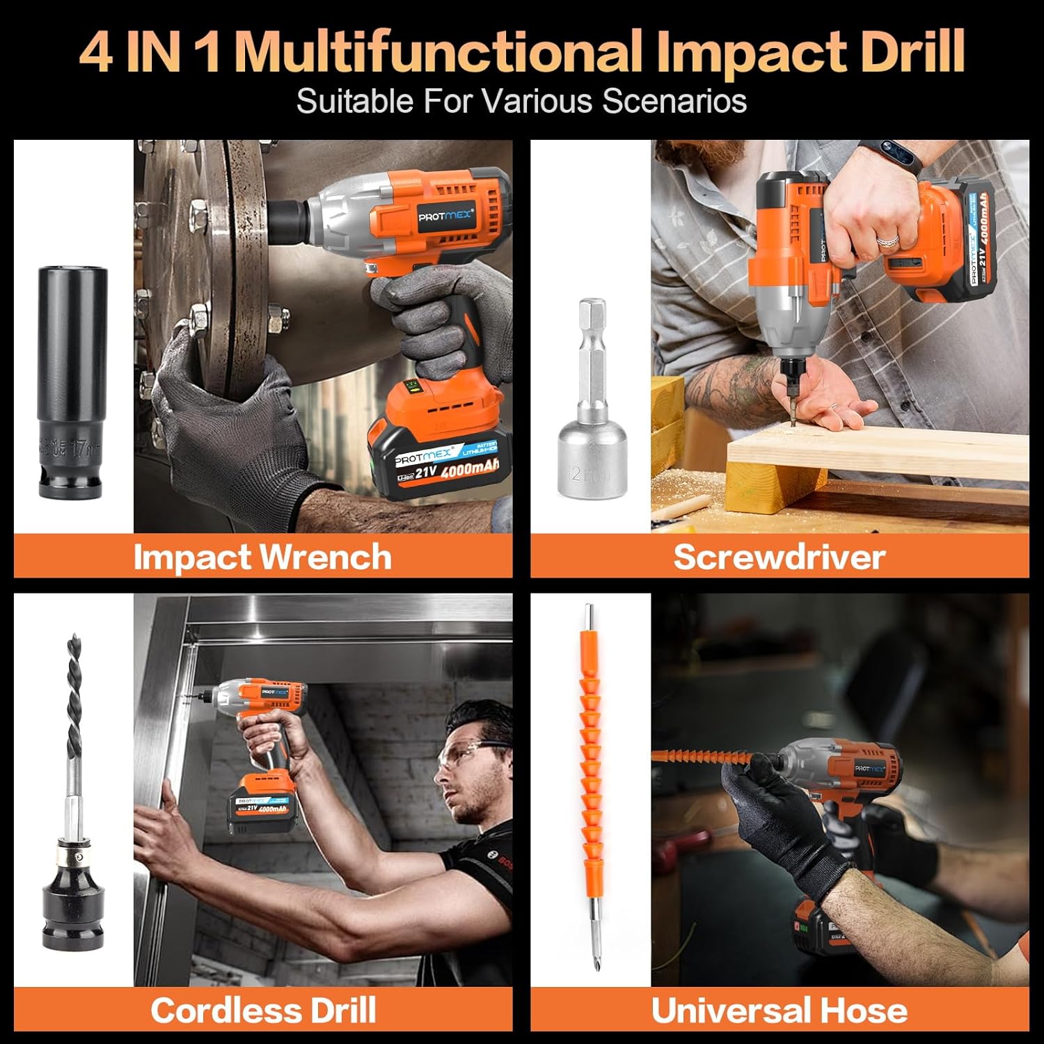 ```
21V Cordless Impact Wrench 665 Ft-lbs 2 Batteries 19pc Set
``` 5 ```
21V Cordless Impact Wrench 665 Ft-lbs 2 Batteries 19pc Set
``` - Image 5