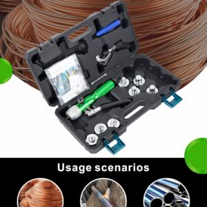 HVAC Copper Tube Expander Kit 3/8 to 1-1/8 Inch Swaging Tool