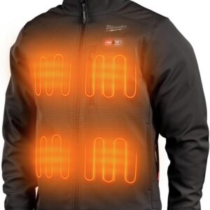 Milwaukee 204B-21L M12 TOUGHSHELL Lithium-Ion Cordless Heated Jacket (3 Ah) - Large, Black