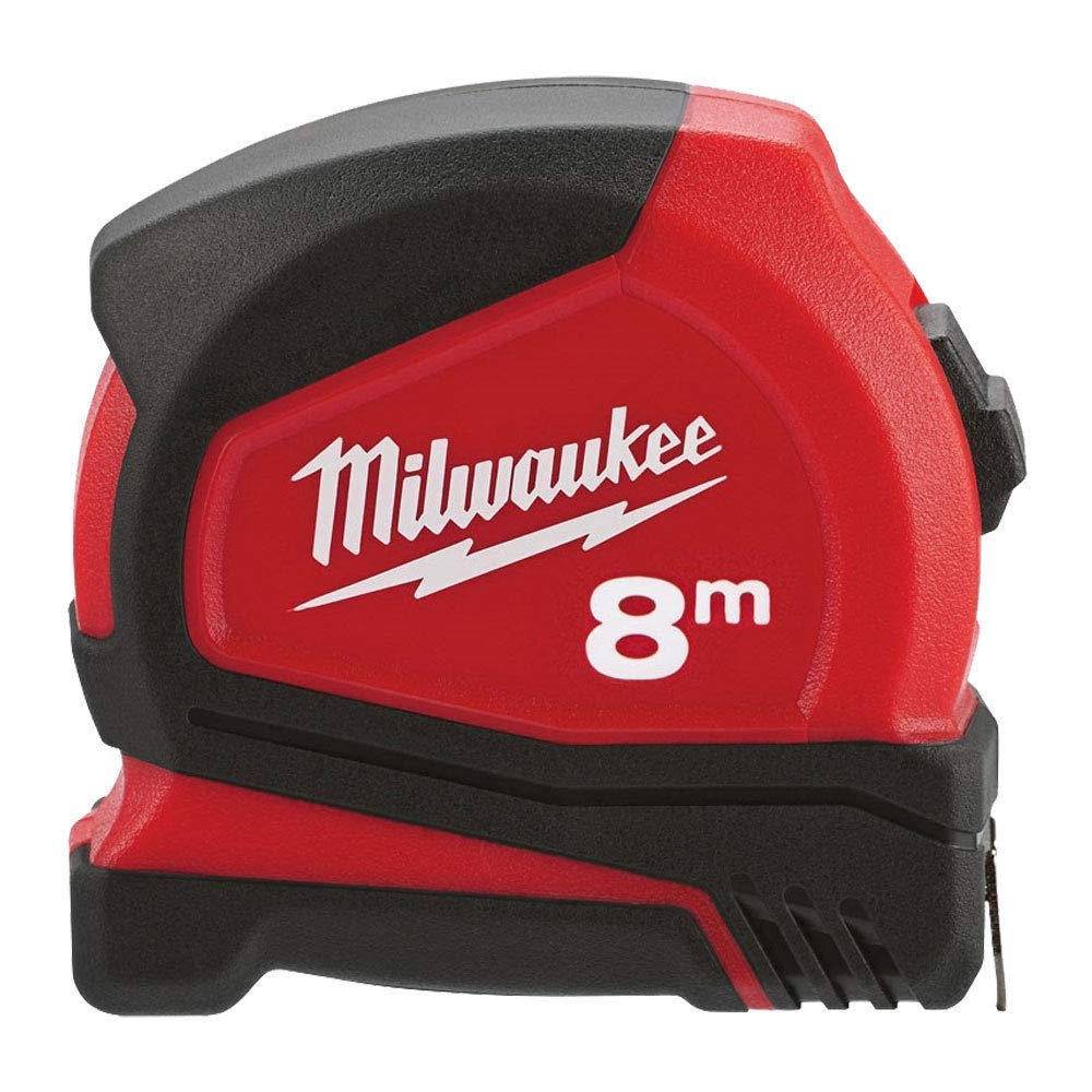 Milwaukee 8m Compact Metric Tape Measure Pro C8/25 4932459594 1 Milwaukee 4932459594 8m Pro Compact Metric Tape Measure C8/25