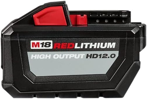 Milwaukee M18 High Output 12.0Ah Battery Pack Heavy Duty Power 1 Milwaukee Electric Tools M18 High Output HD12.0 Battery Pack