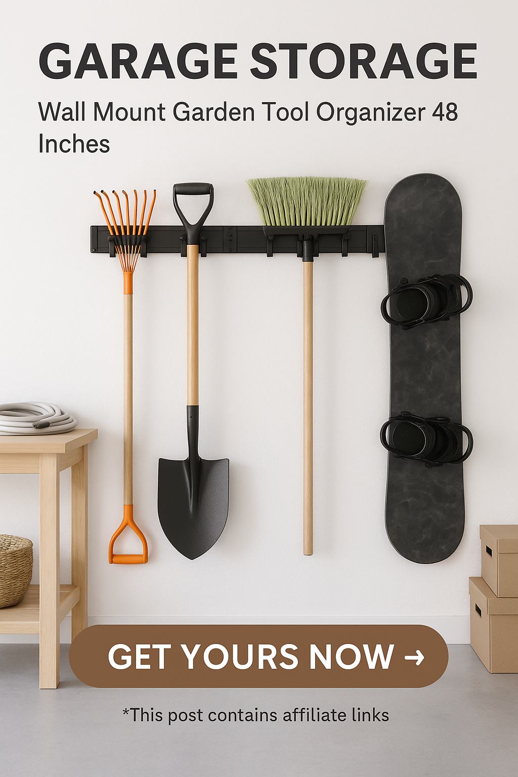 48" Heavy-Duty Garden Tool Wall Organizer (B0B8RVRFNT) - 440lb Garage Storage Rack 1 48" Heavy-Duty Garden Tool Wall Organizer (B0B8RVRFNT) - 440lb Garage Storage Rack