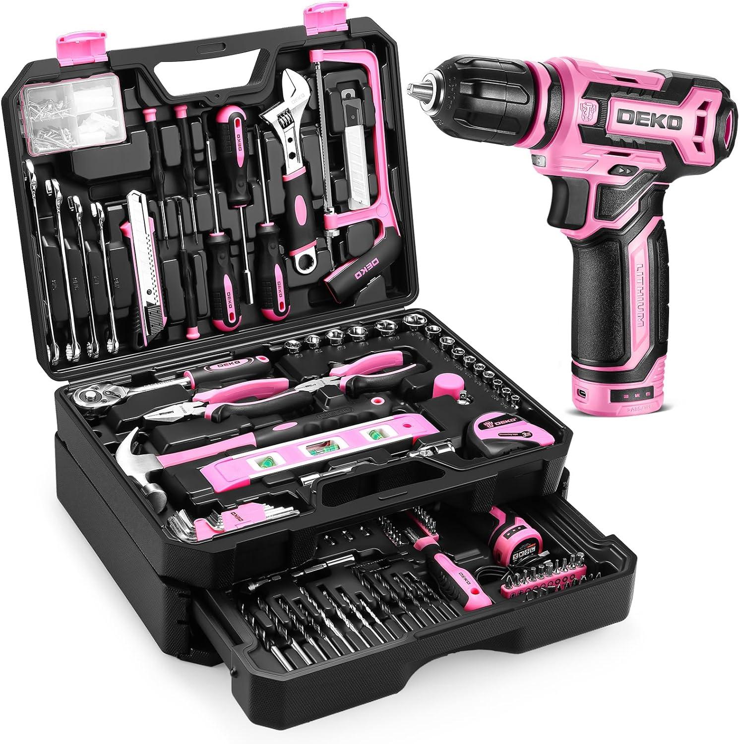 Why We Love the Pink DEKOPRO Cordless Drill Tool Kit