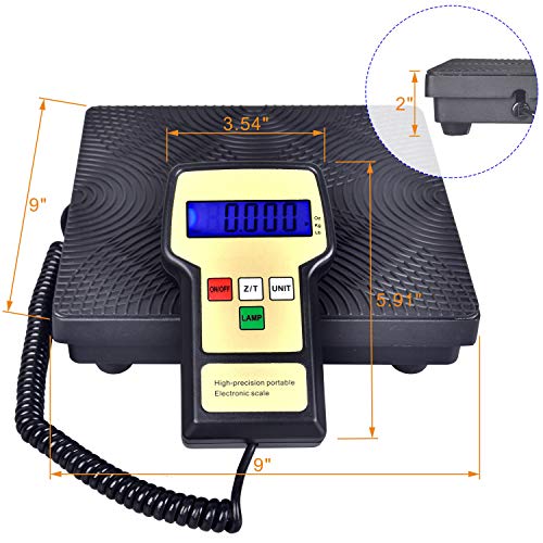 HVAC Refrigerant Charging Scale 220LBS Digital with Case A36575 2 HVAC Refrigerant Charging Scale 220LBS Digital with Case A36575 - Image 2