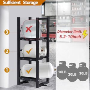 Eastrexon 3x30lb Refrigerant Cylinder Tank Rack Storage Stand