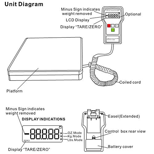 HVAC Refrigerant Charging Scale 220LBS Digital with Case A36575 6 HVAC Refrigerant Charging Scale 220LBS Digital with Case A36575 - Image 6