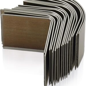 PH PandaHall Leather Corner Punch Set,15 Sizes 2 Style Corner Edge Trimmer High Carbon Steel Circle Cutter Tool Kit Triangular R2 R18 Cutting for Wallet Belt Purse Handmade DIY Leather Craft