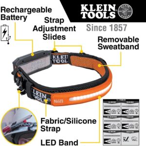 Klein Tools Rechargeable LED Headlamp 575 Lumens for Work Site