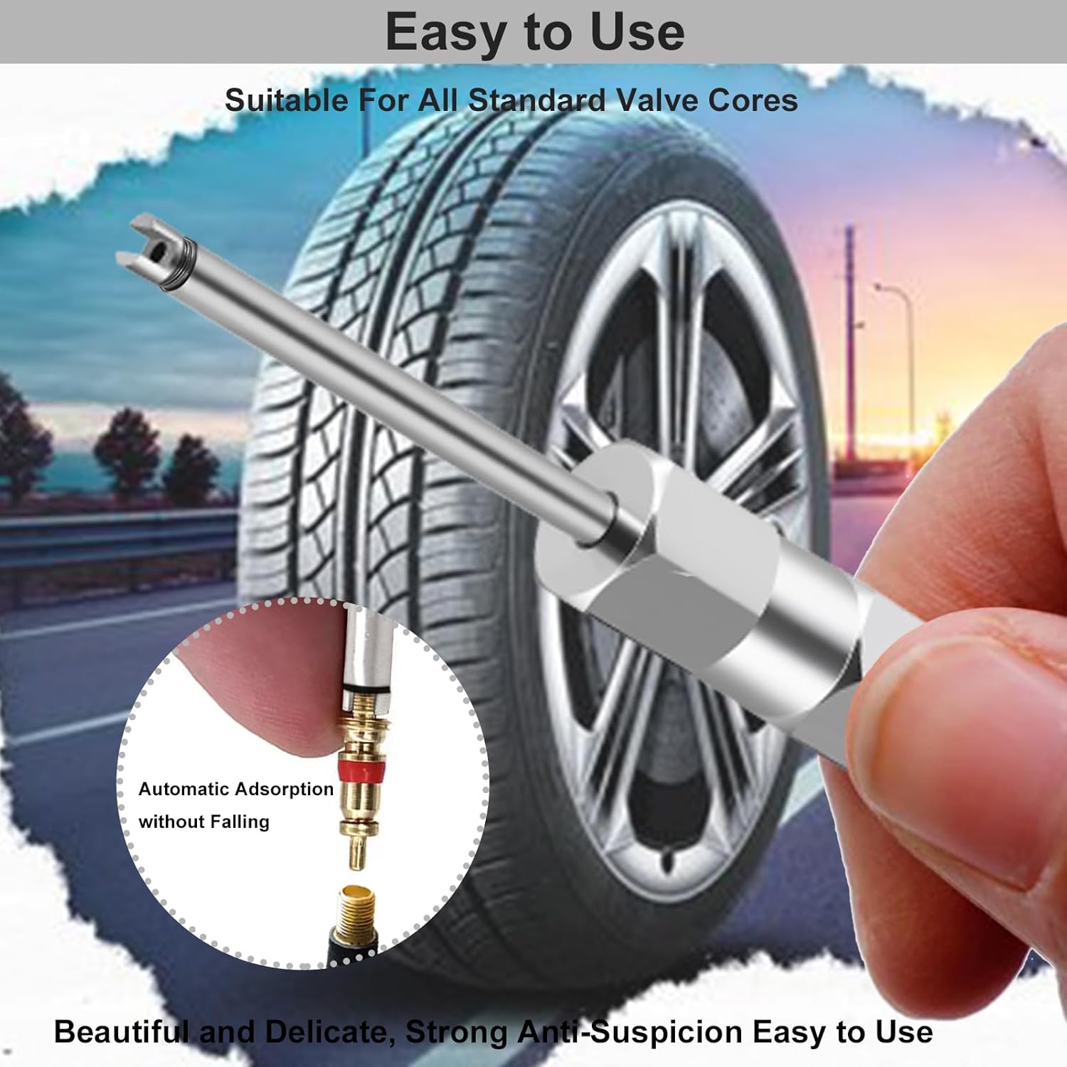 Valve Core Removal Tool Kit for Car and Bike Tire Repair Pro 2 Valve Core Removal Tool Kit for Car and Bike Tire Repair Pro - Image 2