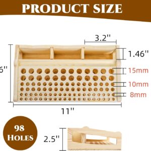 Leather Craft Tool Organizer 98 Hole Professional Storage Rack