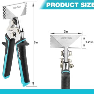 DURATECH 3″ Sheet Metal Bender Pliers – Ergonomic Handle, DIY Metal Seaming Tool