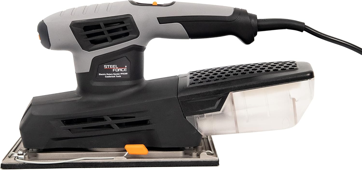 Steel Force 2.5Amp 6000-12000 OPM Professional Sheet Sander with Large Base & Variable Speed 2 Steel Force 2.5Amp 6000-12000 OPM Professional Sheet Sander with Large Base & Variable Speed - Image 2