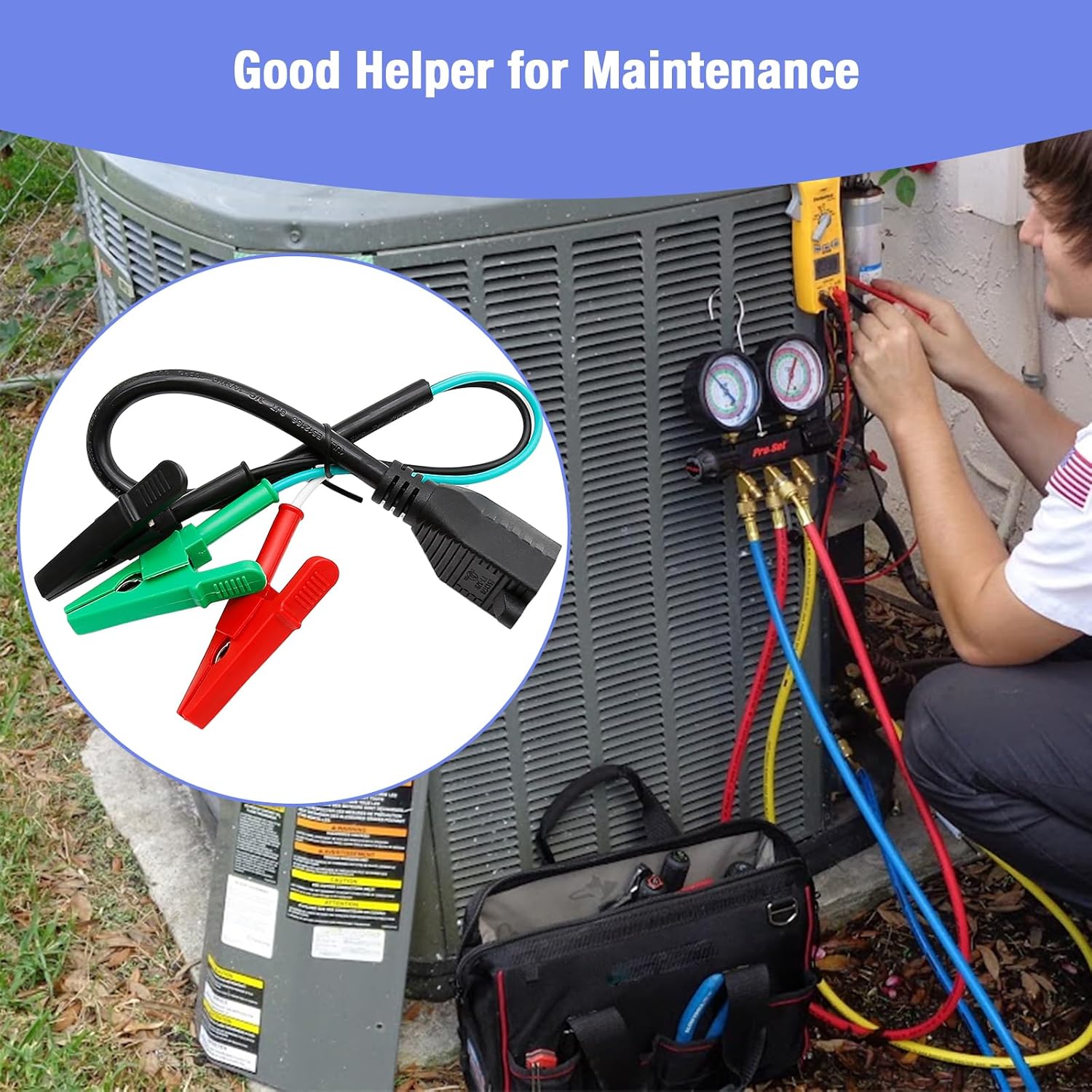 HVAC Adapter 2-Pack for Fluke Testers 120V 14AWG Power Cord 7 HVAC Adapter 2-Pack for Fluke Testers 120V 14AWG Power Cord - Image 7