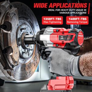 Milwaukee 18V 1/2″ Cordless Impact Wrench 1400 ft-lbs Brushless High Torque Tool