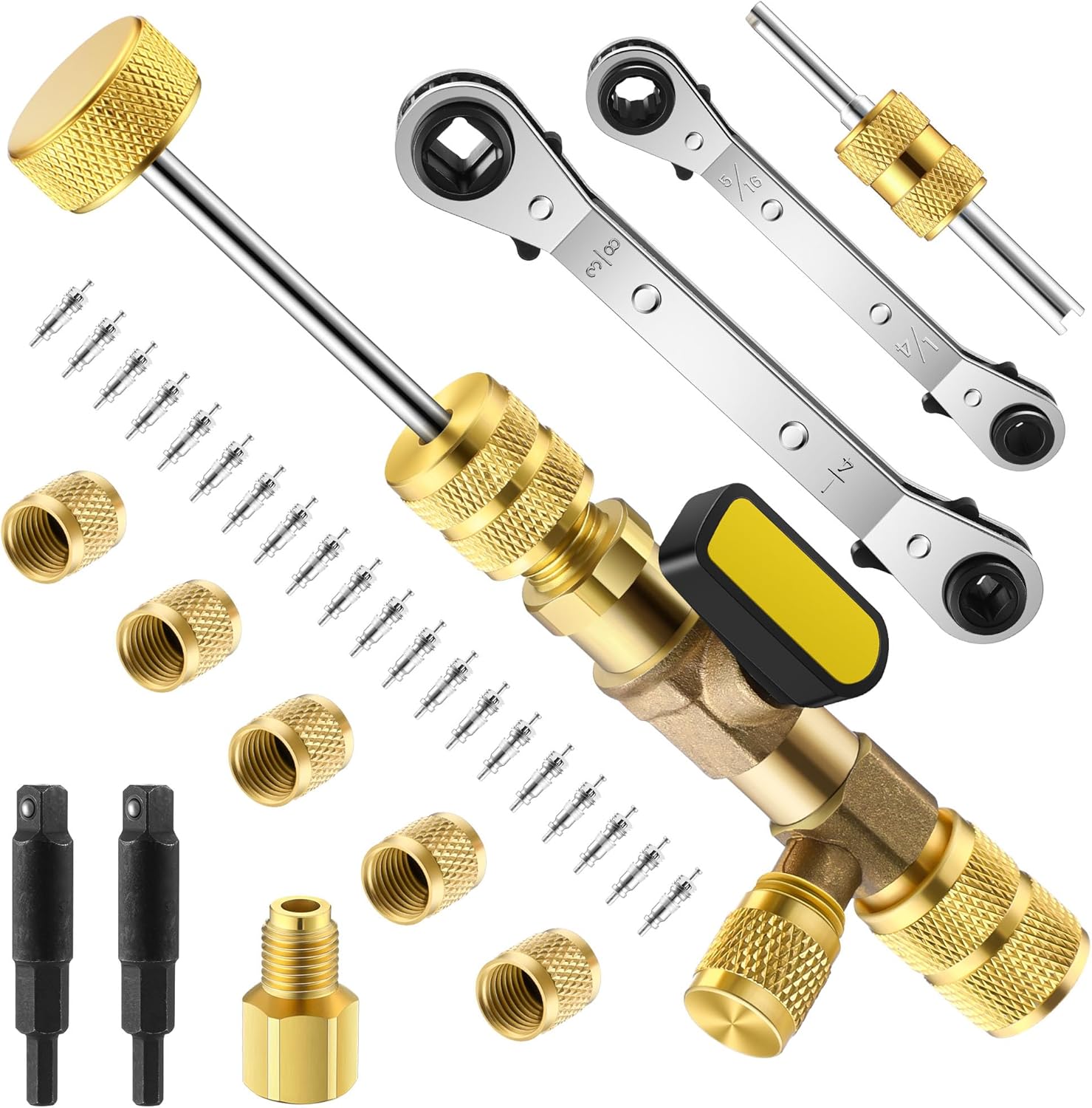 HVAC Valve Core Tool Kit with 20 Cores for R410a R32 R22 Service 1 hvac tools 2023