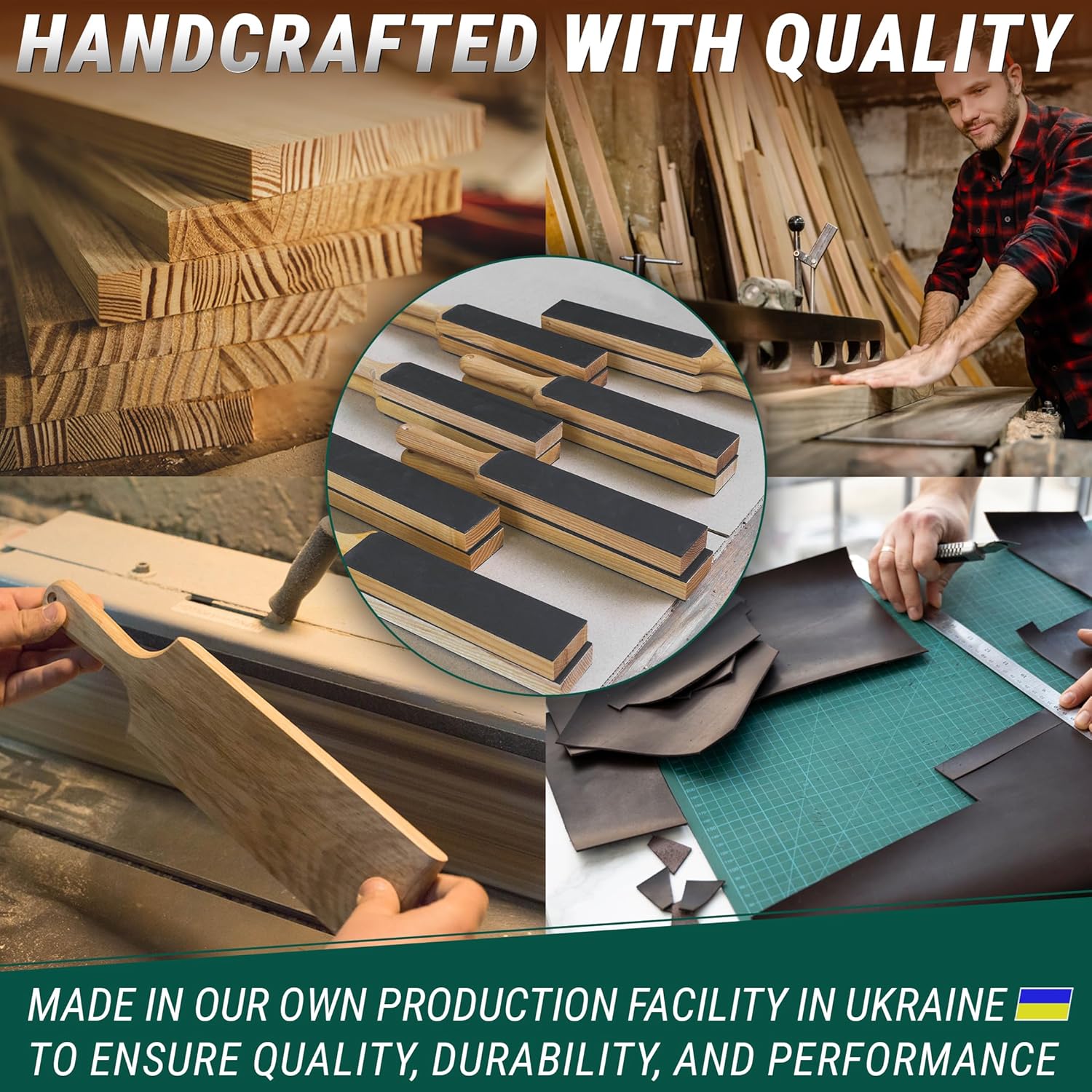 BeaverCraft 14" Leather Strop Kit for Razor Sharp Knives & Wood Carving Tools 6 BeaverCraft 14" Leather Strop Kit for Razor Sharp Knives & Wood Carving Tools - Image 6